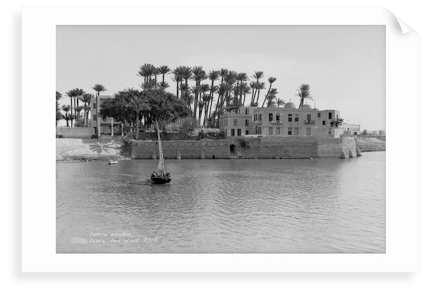 Coptic Church alongside the Nile at Cairo, Egypt by Marine Photo Service