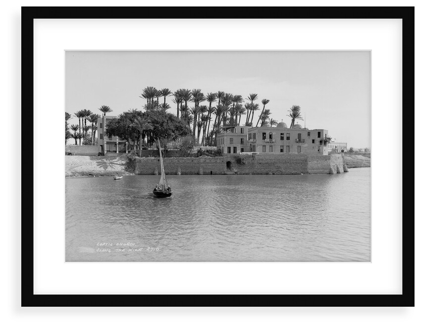 Coptic Church alongside the Nile at Cairo, Egypt by Marine Photo Service