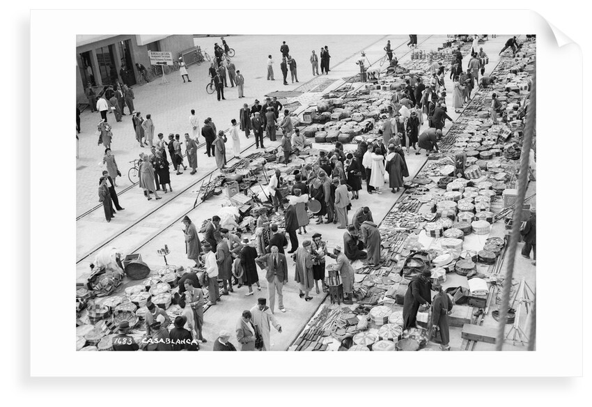 Market on the quayside in Casablanca, Morocco by Marine Photo Service