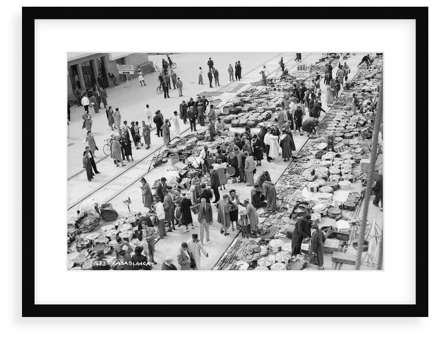 Market on the quayside in Casablanca, Morocco by Marine Photo Service