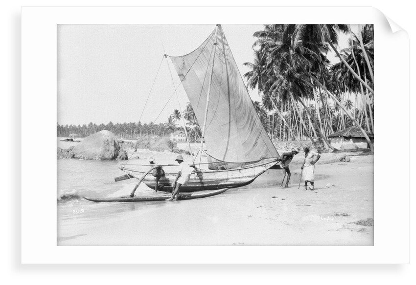 An oruwa, Ceylon (Sri Lanka) 1930 by Marine Photo Service