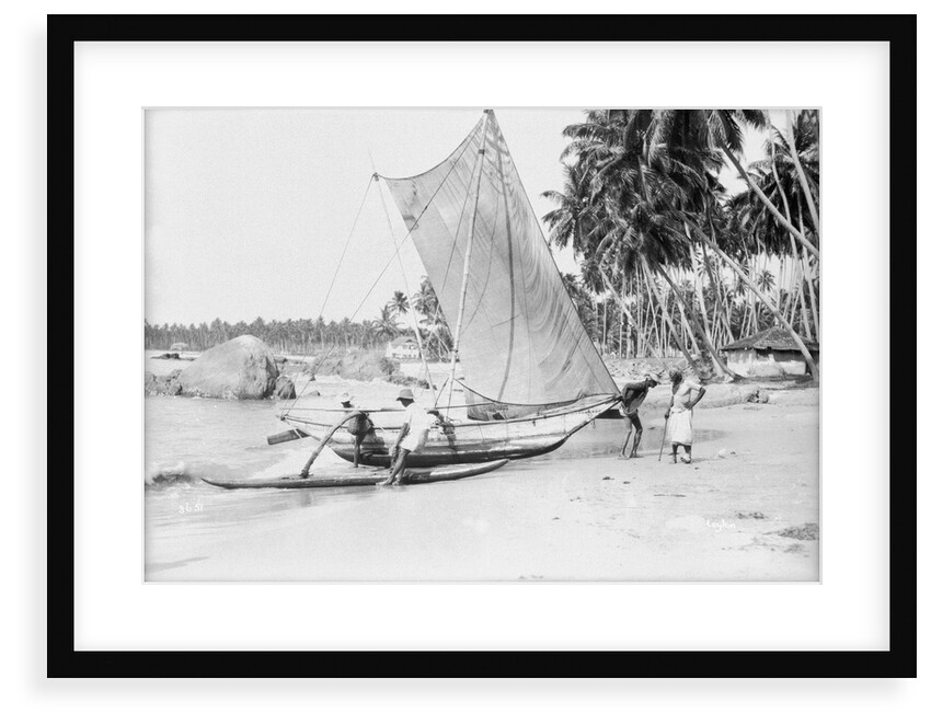 An oruwa, Ceylon (Sri Lanka) 1930 by Marine Photo Service