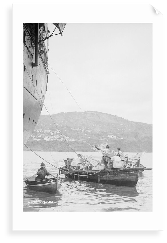 Wickerwork sellers in Funchal, Madeira by Marine Photo Service