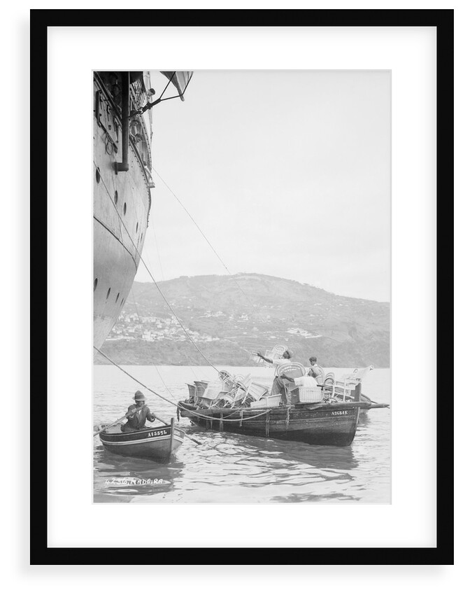 Wickerwork sellers in Funchal, Madeira by Marine Photo Service