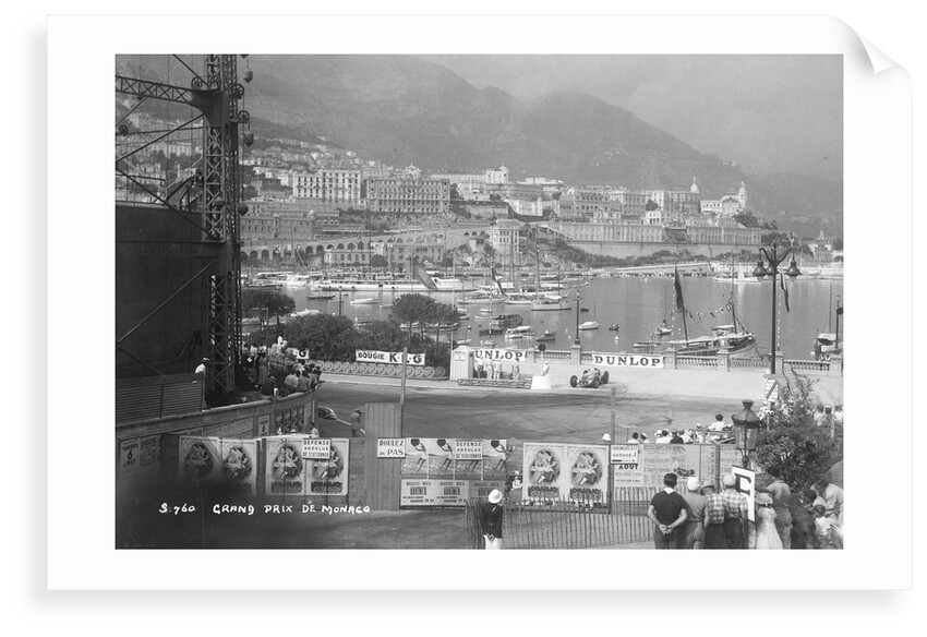 The Monaco Grand Prix, Monte Carlo, 8 August 1937 by Marine Photo Service