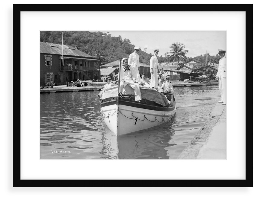 Tender arriving at St Lucia, Windward Isles, West Indies by Marine Photo Service