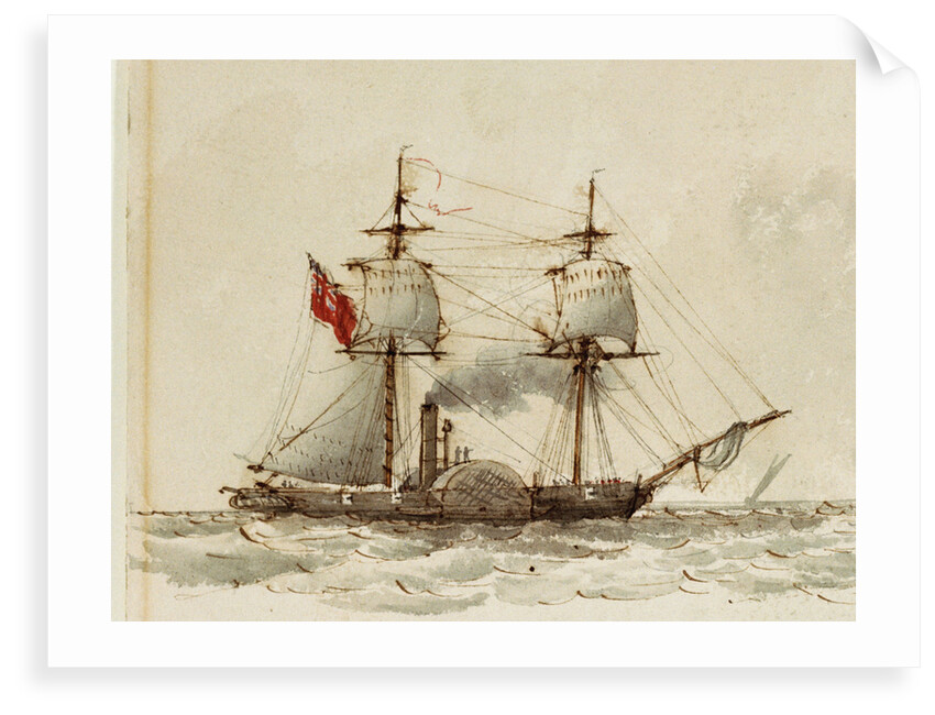 Paddle steamer (crop of PAD9623) by Anonymous