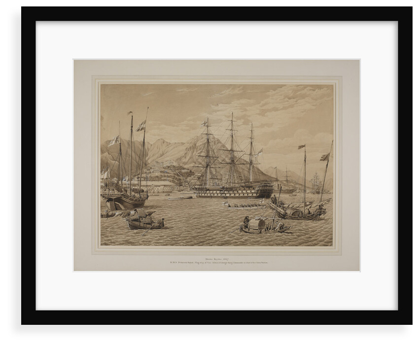 Hong Kong 1867: HMS Princess Royal, Flagship of Vice-Admiral George King, Commander-in-chief of the China Station by Oliver Jones