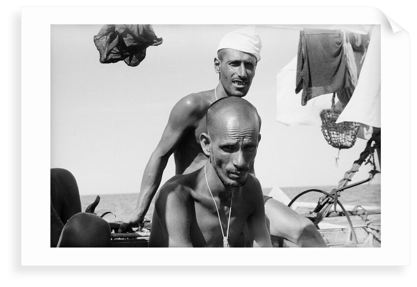 Portrait of a Kuwaiti pearl diver by Alan Villiers