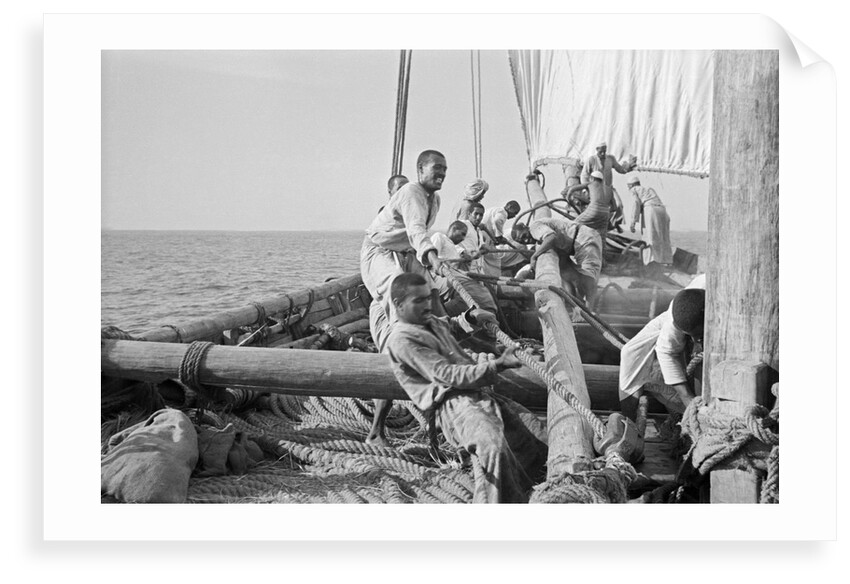 The 'Triumph of Righteousness' full of mangrove poles by Alan Villiers
