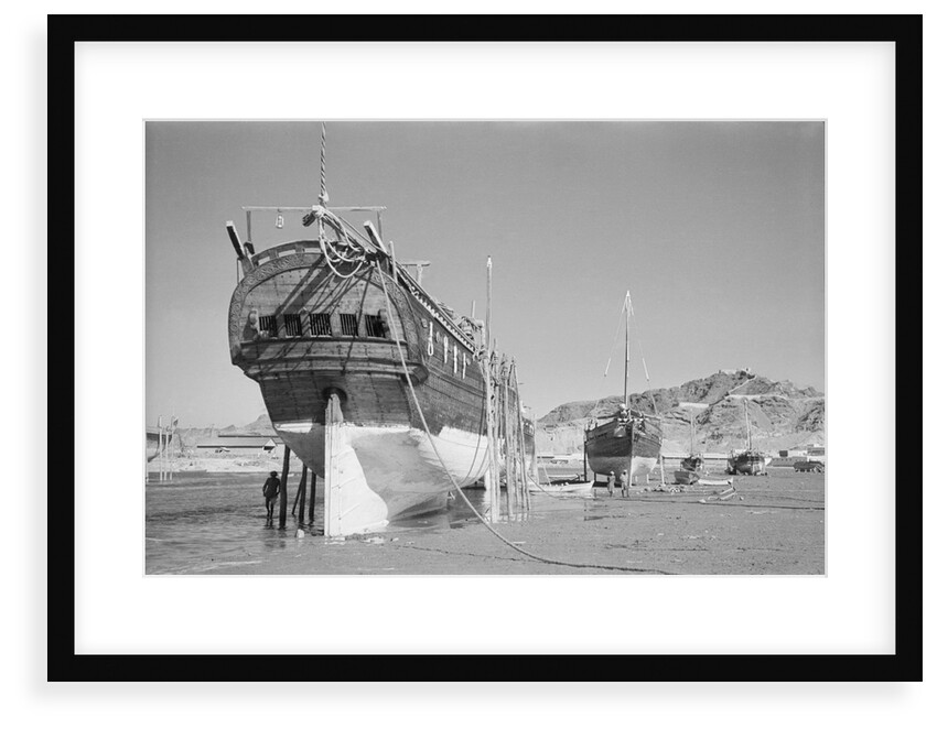 The stern of a baggala by Alan Villiers