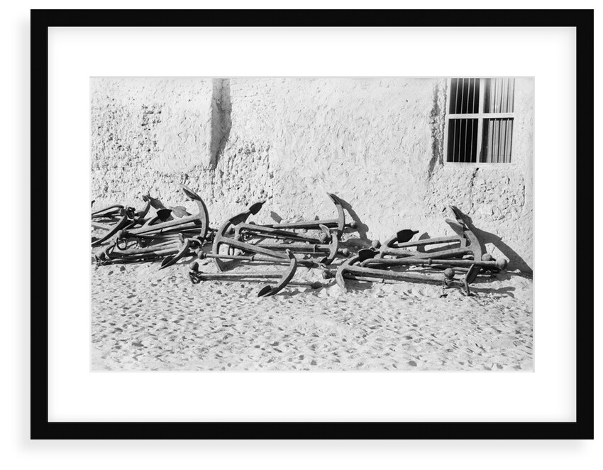 Anchors awaiting a buyer by Alan Villiers