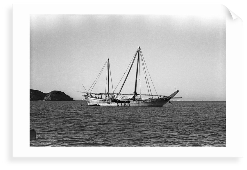 The 'Triumph of Righteousness' at anchor by Alan Villiers