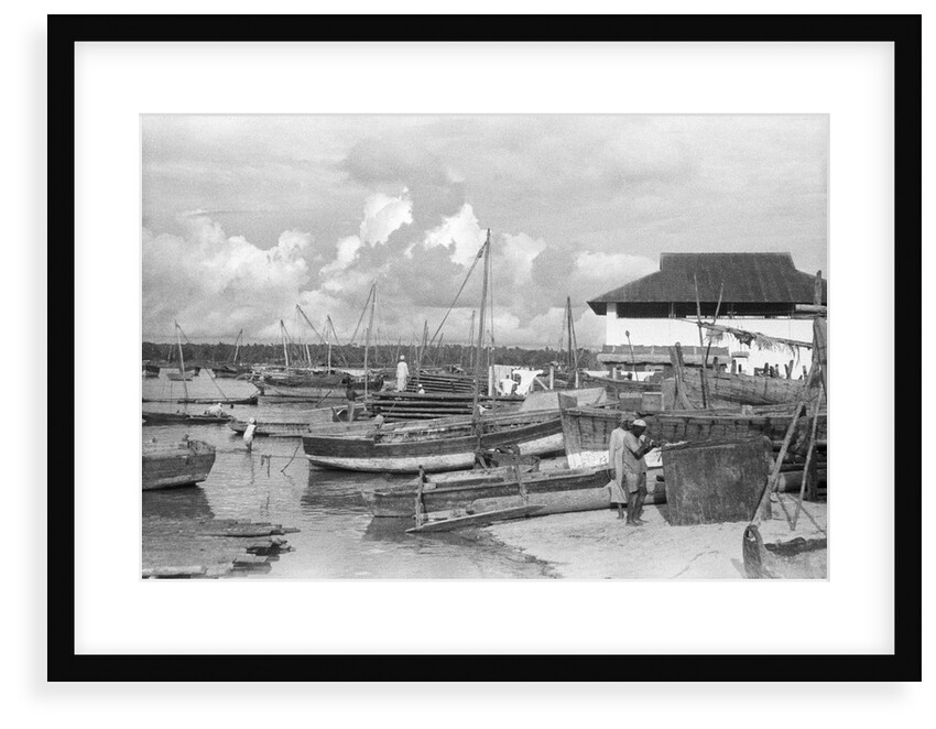 The beach looking towards Funguni Point, Zanzibar by Alan Villiers
