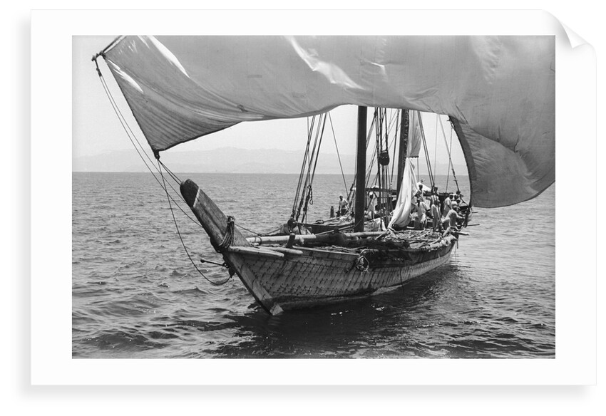 A heavily laden Kuwaiti boom by Alan Villiers