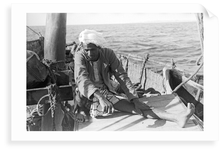 Ahmed, captain of the 'Sheikh Mansur' by Alan Villiers