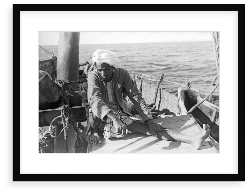 Ahmed, captain of the 'Sheikh Mansur' by Alan Villiers