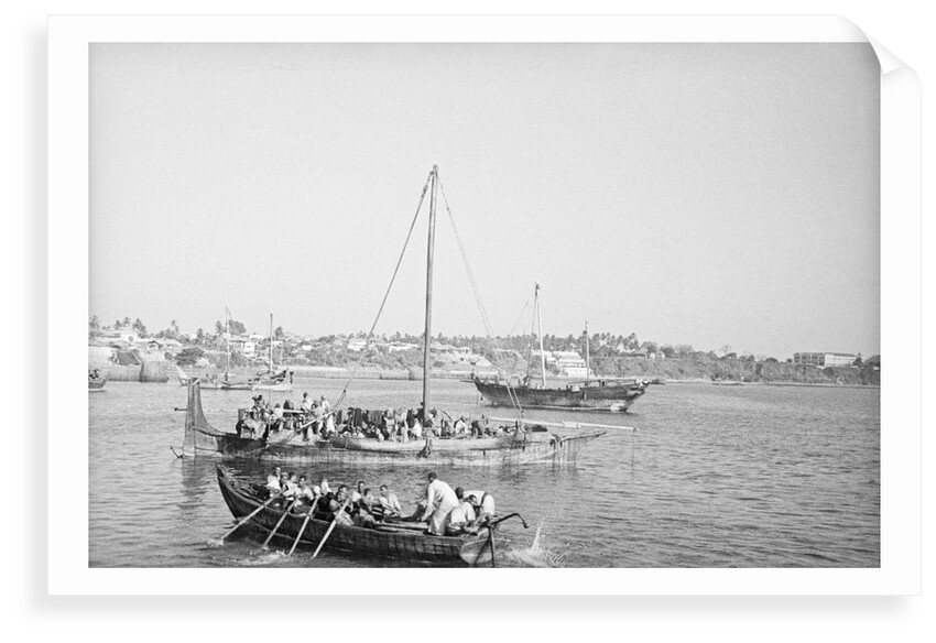Typical Omani badan in Mombasa by Alan Villiers