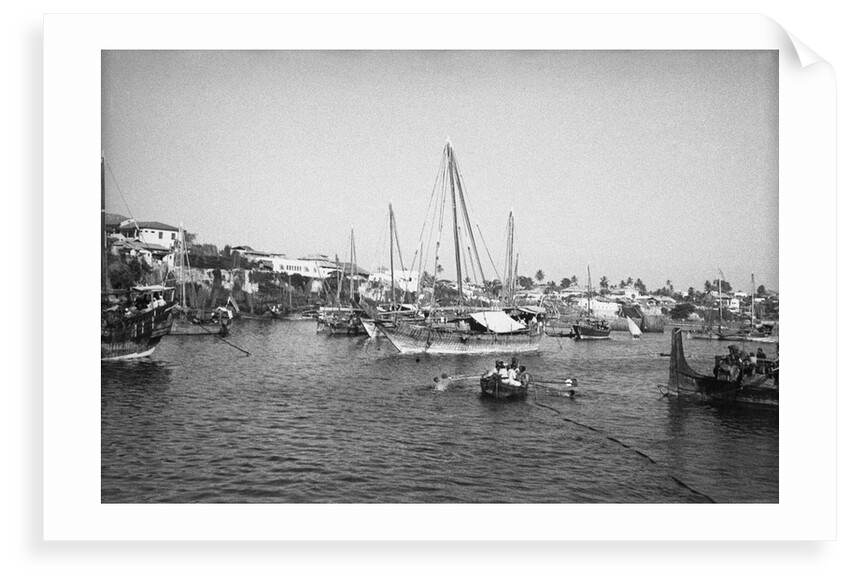 The dhow harbour, Mombasa by Alan Villiers