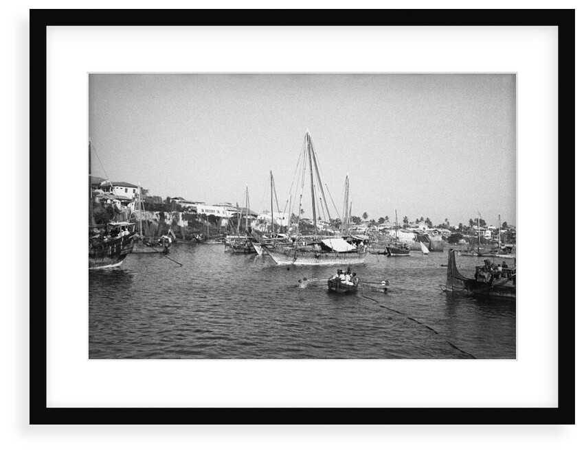 The dhow harbour, Mombasa by Alan Villiers