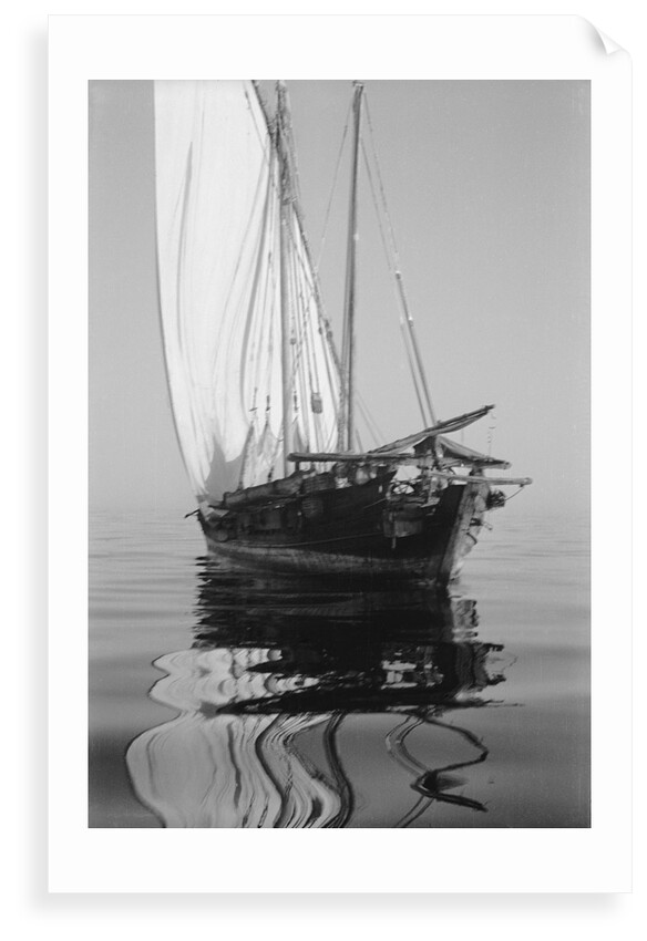 Becalmed off the Swahili coast by Alan Villiers