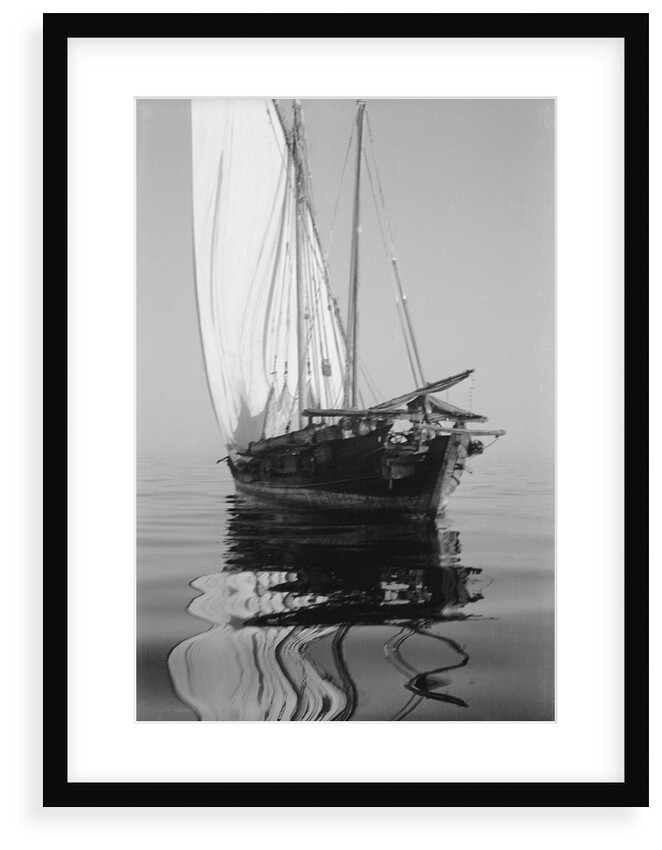 Becalmed off the Swahili coast by Alan Villiers