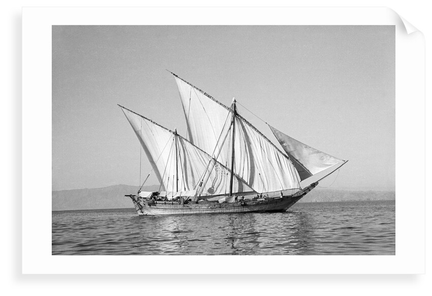 A boom under full sail by Alan Villiers