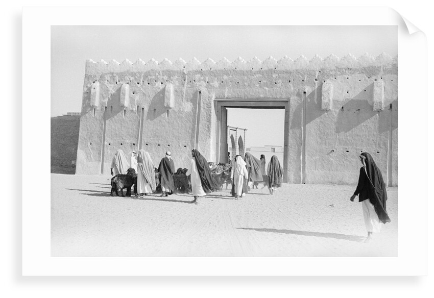 One of the five gates in Kuwait City wall by Alan Villiers