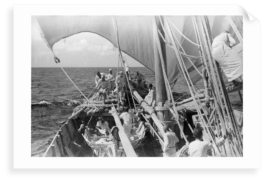 The 'Triumph of Righteousness' sailing for Kuwait by Alan Villiers