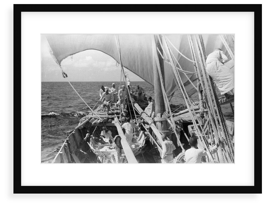 The 'Triumph of Righteousness' sailing for Kuwait by Alan Villiers
