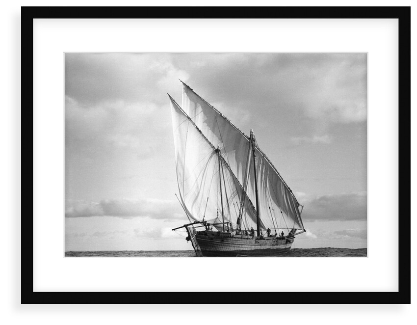 The 'Triumph of Righteousness' sailing high out of the water by Alan Villiers