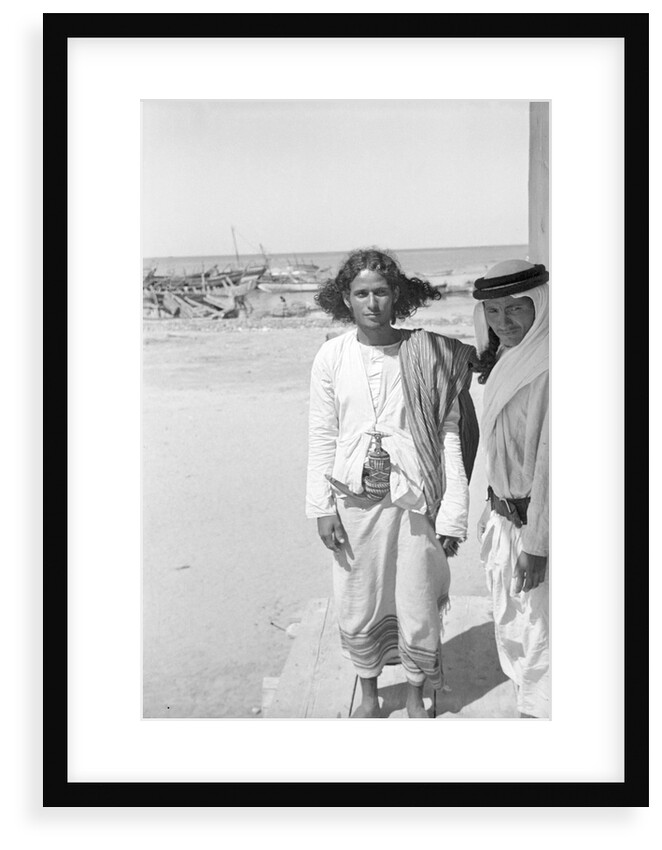 Portrait of a young Jizani man by Alan Villiers