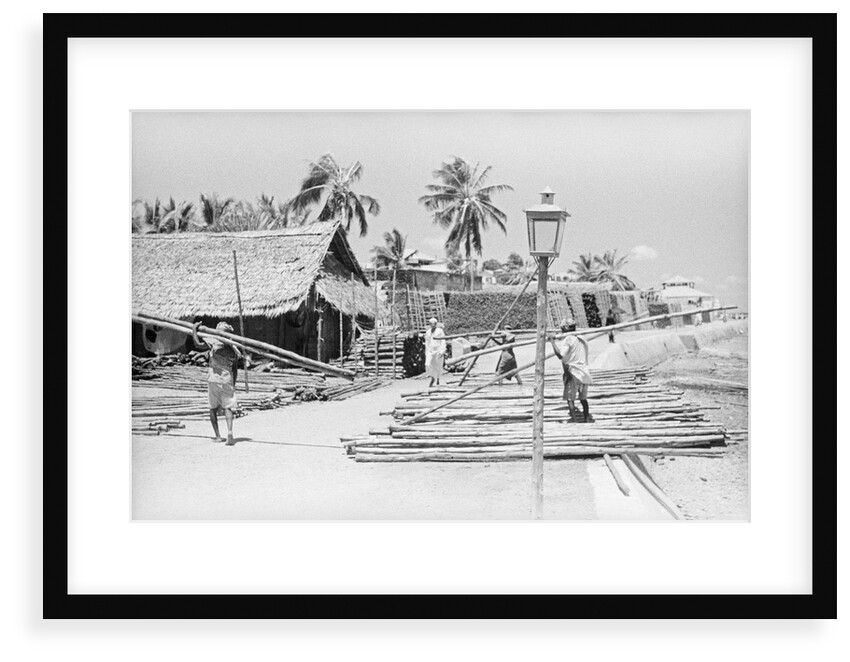 Lamu waterfront by Alan Villiers