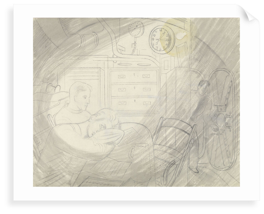 Submarine Series: The Ward Room by Eric Ravilious