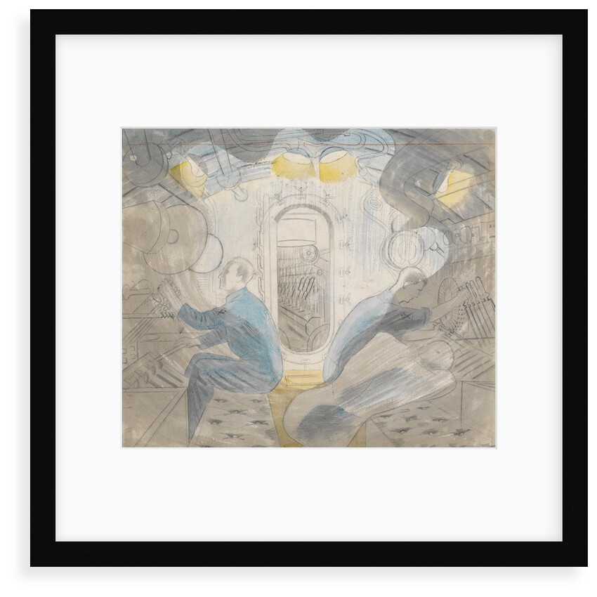 Submarines Series: Diving Controls 2 by Eric Ravilious