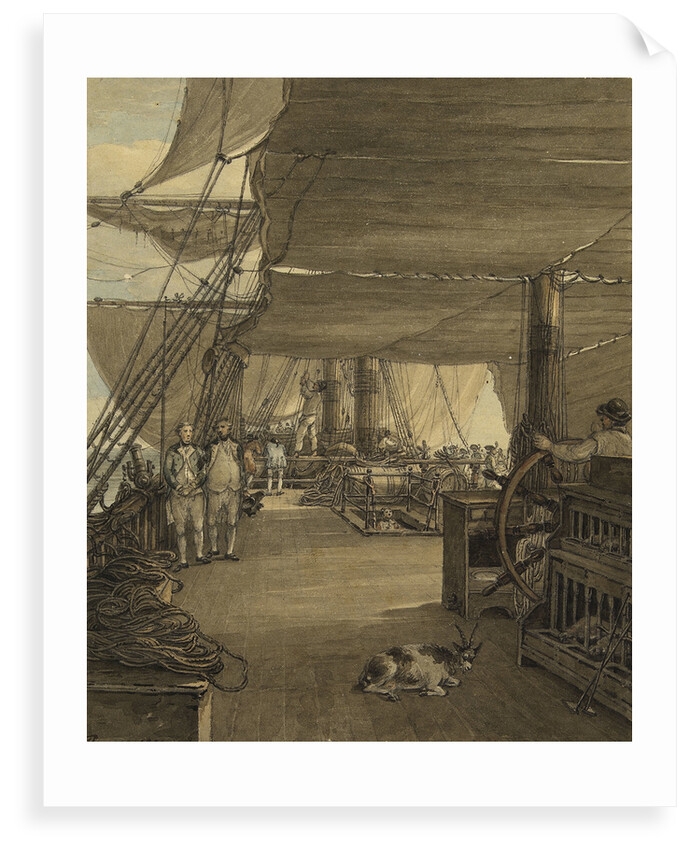 A scene on board HMS 'Deal Castle', Captain J. Cumming, in a voyage from the West Indies in the year 1775 by Thomas Hearne