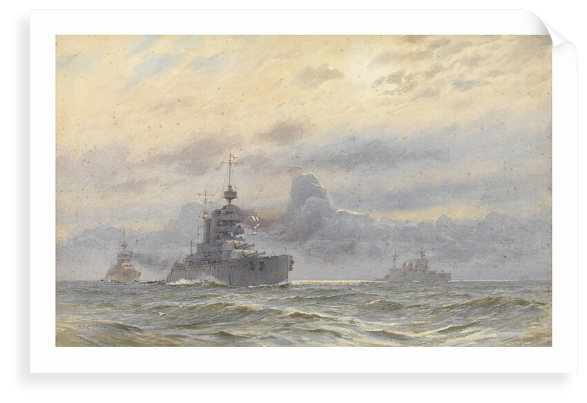 HMS 'Princess Royal' and New Zealand by Alma Claude Burlton Cull