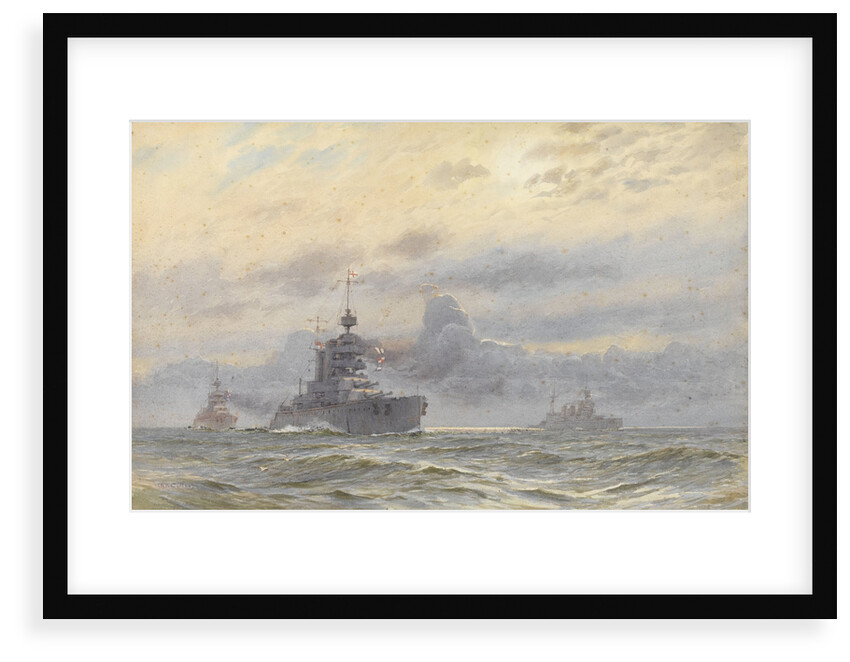 HMS 'Princess Royal' and New Zealand by Alma Claude Burlton Cull