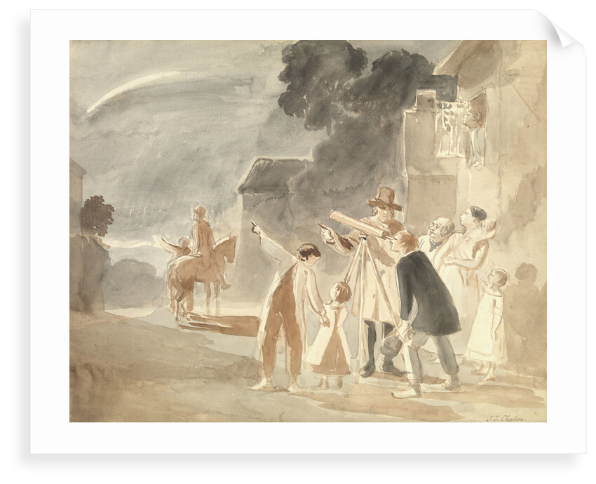 Looking at Halley's Comet, 1835 by John James Chalon