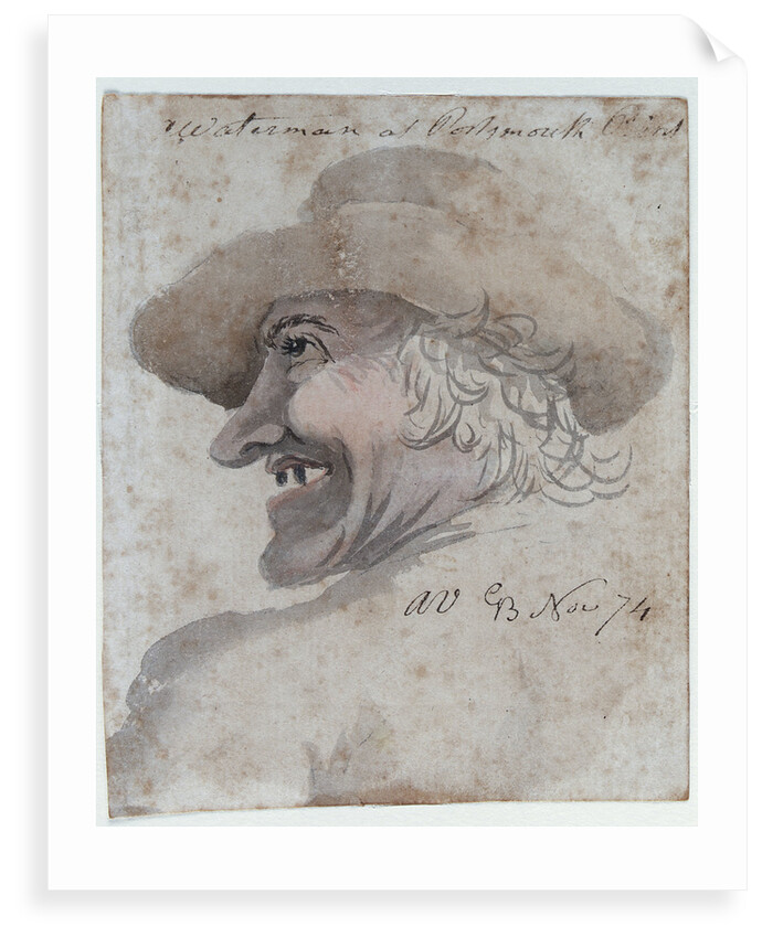 A waterman at Portsmouth Point by Gabriel Bray