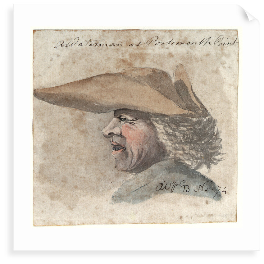 A waterman at Portsmouth Point by Gabriel Bray