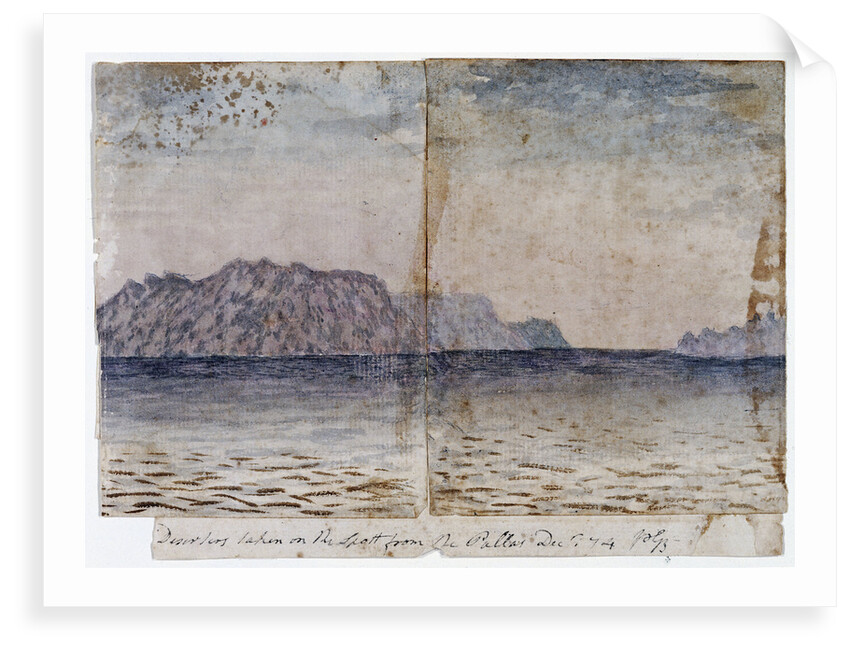 Deserters [i.e. Desertas] taken on the spott from the Pallas, December 1774 by Gabriel Bray
