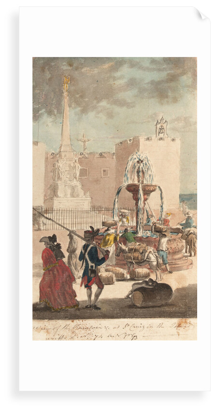 View of the fountain at St Cruiz on Tenerife by Gabriel Bray