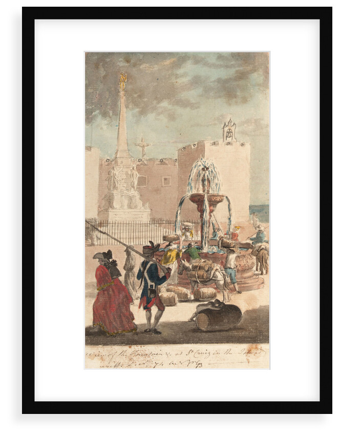 View of the fountain at St Cruiz on Tenerife by Gabriel Bray