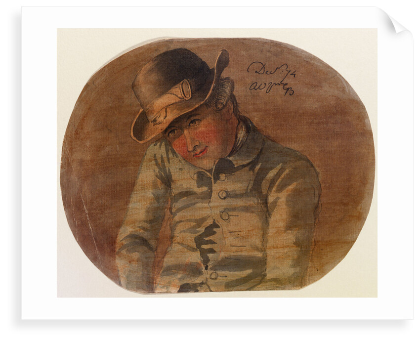 Half length portrait of a young man by Gabriel Bray