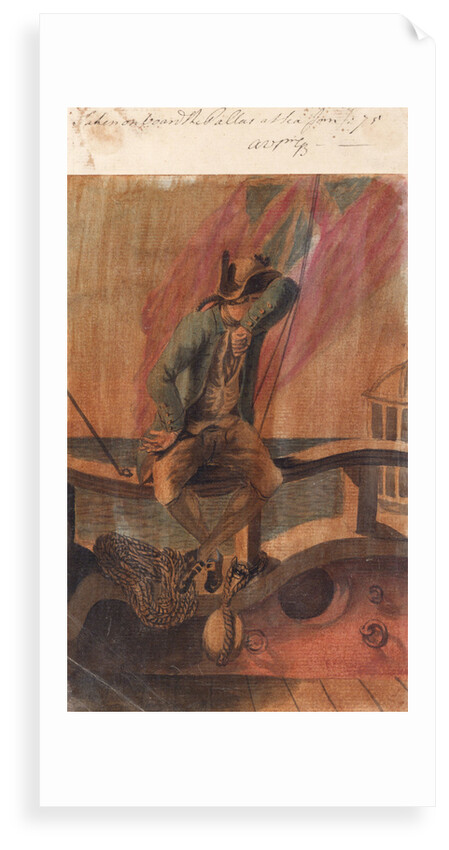 A midshipman on board the 'Pallas' at sea by Gabriel Bray