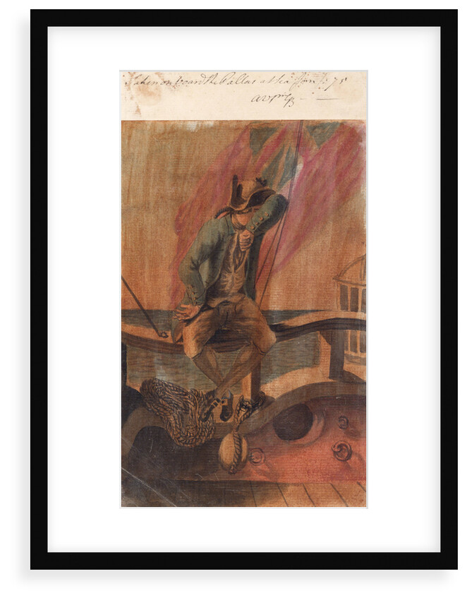 A midshipman on board the 'Pallas' at sea by Gabriel Bray