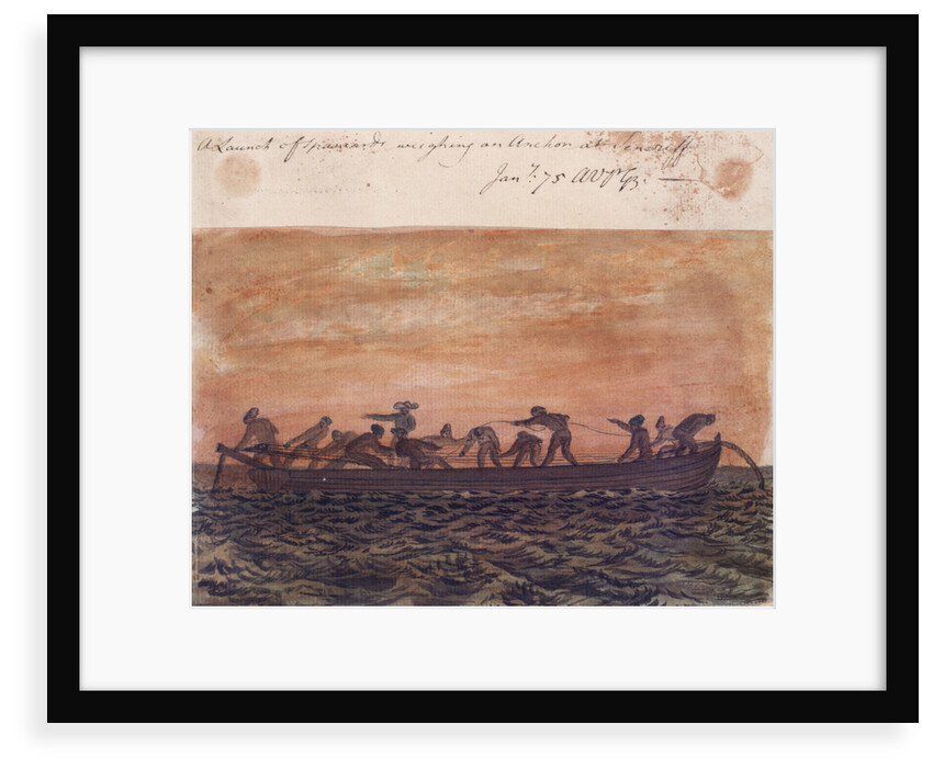 A Launch of Spaniards weighing an Anchor at Tenerife by Gabriel Bray