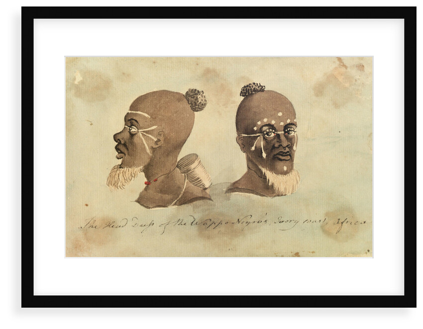 The Head Dress of the Wappo Negro's, Ivory Coast, Africa by Gabriel Bray