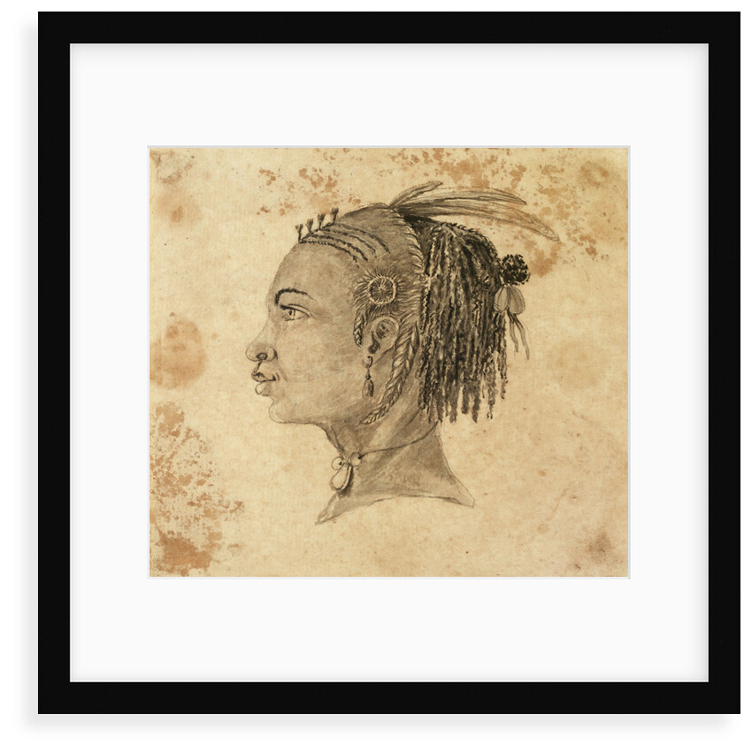 Head of a West African woman in left profile by Gabriel Bray